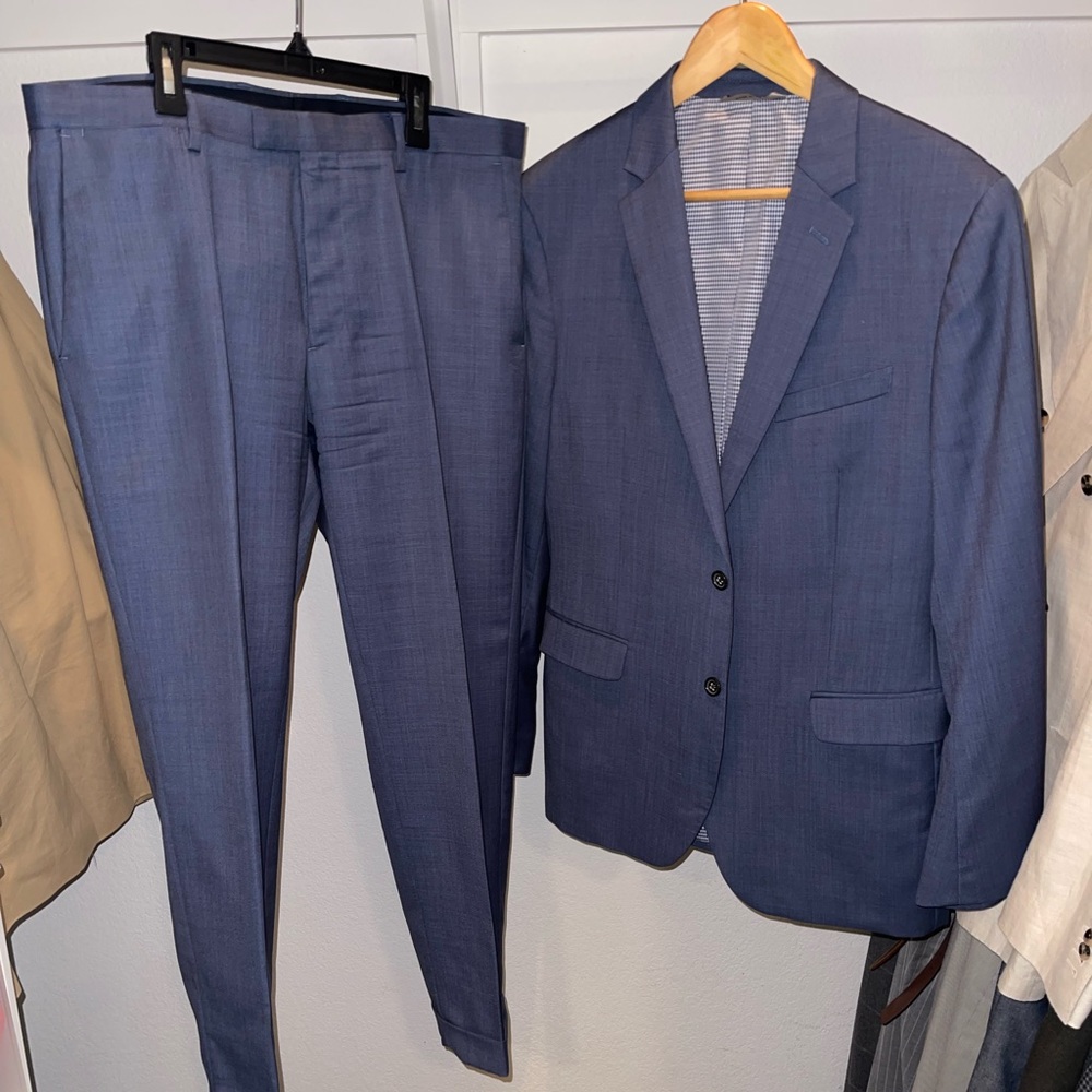Banana Republic mens two piece wool suit